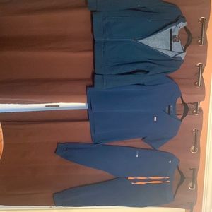 Figs scrub top, pant, jacket set